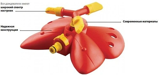 Распылитель круговой на пике/на подставке Grinda Бабочка 8-427605