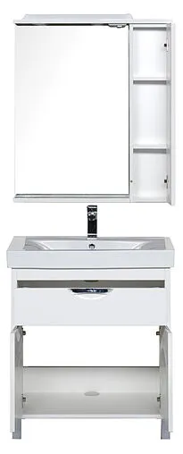 Шкаф-зеркало Aquanet Гретта 75 R белый 00176899