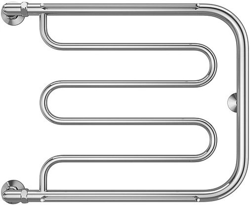 Полотенцесушитель водяной Terminus Фокстрот 1&quot; БШ 500х600 полированная сталь 4620768881046