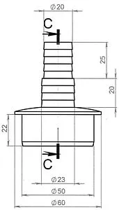 Отвод для бытовой техники в канализацию VIRPlast 10981324 Отвод для бытовой техники в канализацию VIRPlast 10981324, 2