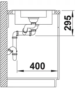Мойка кухонная Blanco Tipo II 6 S 100 нержавеющая сталь 526620, 4