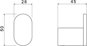 Крючок Aquatek Лира хром AQ4425CR Крючок Aquatek Лира хром AQ4425CR, 2