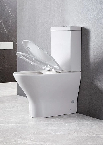 Унитаз-компакт безободковый BelBagno Acqua белый BB340CPR+BB340T