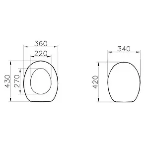 Крышка-сиденье для унитаза VitrA Efes каштан/хром 37-013-301 Крышка-сиденье для унитаза VitrA Efes каштан/хром 37-013-301, 2