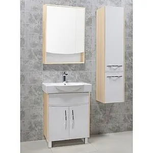 Тумба-умывальник напольная Aquaton Инфинити 65 H белый/ясень коимбра 1A1972K1IFSC0, 4