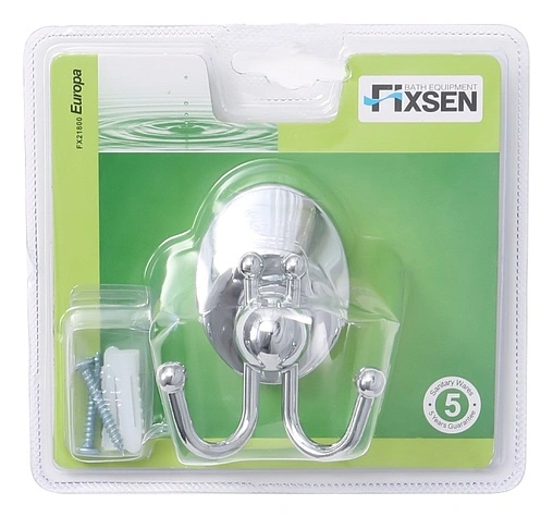 Крючок двойной Fixsen Europa хром FX-21805B