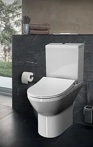 Унитаз-компакт безободковый VitrA Integra Round Open-Back Rim-Ex белый 9833B003-7206, 4