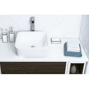 Тумба-умывальник подвесная Aquaton Брук 80 (60+20) дуб феррара/белый, 4
