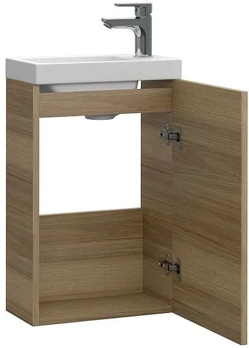 Тумба под умывальник подвесная Cersanit Lara 40 орех 63420