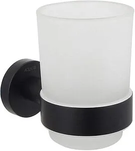 Стакан Aquatek Вега чёрный матовый AQ4004MB, 1