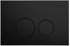 Клавиша смыва для унитаза Aquanika Basic R-type 01.02.52 черный матовый, 1