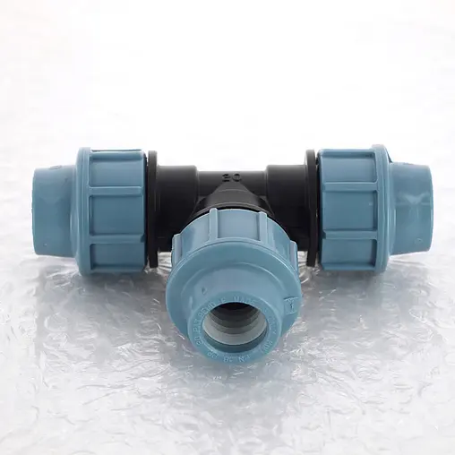 Тройник компрессионный соединительный 20мм x 20мм x 20мм Unidelta 1005020000