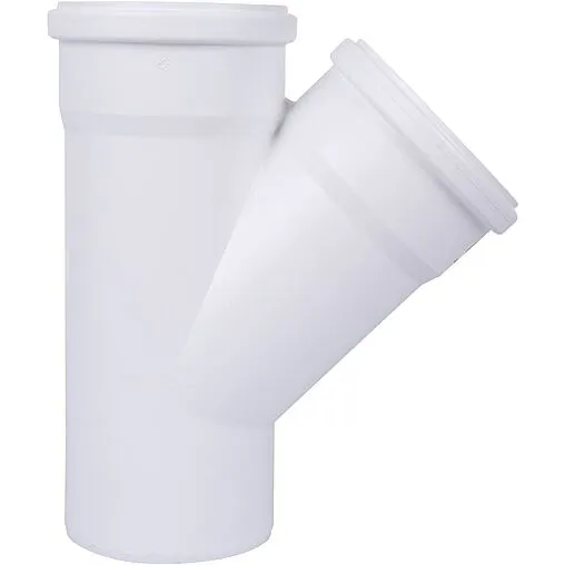 Тройник внутренний бесшумный D=110x110мм Угол 45° Rehau Raupiano Plus 11229841001