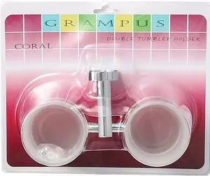 Стакан двойной Grampus Coral хром GR-7007 Стакан двойной Grampus Coral хром GR-7007, 3