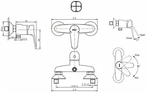 Смеситель для душа Bravat Eco хром F9111147C-01 Смеситель для душа Bravat Eco хром F9111147C-01, 2