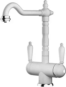 Смеситель для кухни с подключением к фильтру Omoikiri Amagasaki-WH белый 4994068 Смеситель для кухни с подключением к фильтру Omoikiri Amagasaki-WH белый 4994068, 1