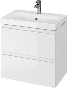 Тумба-умывальник подвесная Cersanit Moduo 60 белый 64140+, 1