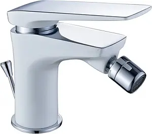 Смеситель для биде Lemark Allegro белый/хром LM5908CW Смеситель для биде Lemark Allegro белый/хром LM5908CW, 1