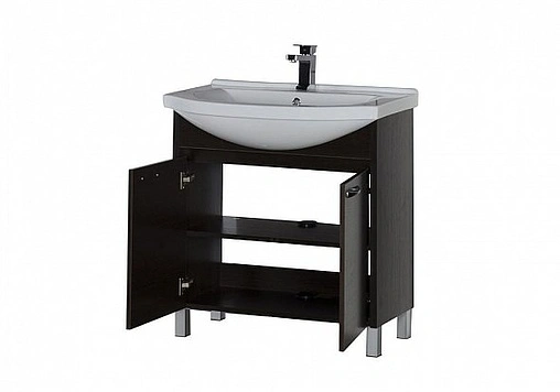 Тумба под умывальник напольная Aquanet Донна 80 венге 00168942