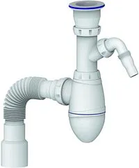 Сифон бутылочный для раковины Unicorn белый A320VР