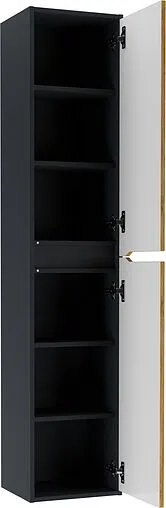 Шкаф-пенал подвесной Домино Karat 35 R дуб вотан/антрацит DK3201P