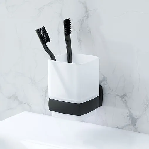 Стакан Am.Pm Gem чёрный матовый A9034322