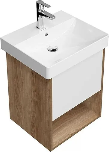 Тумба под умывальник подвесная Kerama Marazzi Pro 50 белый/вяз PRO.50.1\OLM