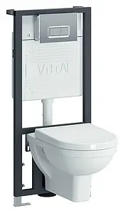Комплект 5 в 1 VitrA Form 300 9812B003-7203 с кнопкой Loop R 740-0680 хром глянцевый Комплект 5 в 1 VitrA Form 300 9812B003-7203 с кнопкой Loop R 740-0680 хром глянцевый, 1