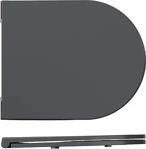 Крышка-сиденье для унитаза с микролифтом ISVEA F50 антрацит 40KF0522I-S, 1