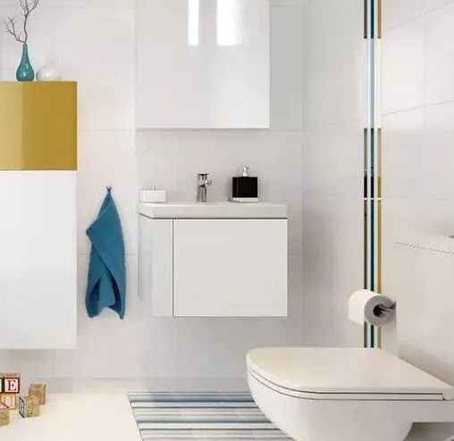 Тумба под умывальник подвесная Cersanit Colour 60 белый 64258