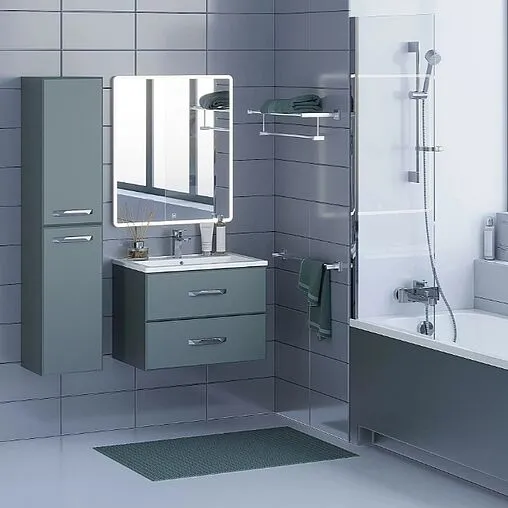 Тумба-умывальник подвесная Uperwood Foster 70 серый графит 291020540 Тумба-умывальник подвесная Uperwood Foster 70 серый графит 291020540