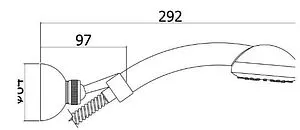 Комплект для ванны 3 в 1 Paffoni Red хром 00255121 Комплект для ванны 3 в 1 Paffoni Red хром 00255121, 4