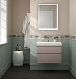 Тумба-умывальник подвесная Kerama Marazzi Cubo 80 мальва CUB.80.2\MAL+CU.wb.80