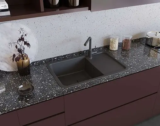 Мойка кухонная Omoikiri Tasogare 86-GR leningrad grey 4993459