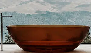 Ванна отдельностоящая прозрачная Abber Kristall 180x85 AT9702Opal Ванна отдельностоящая прозрачная Abber Kristall 180x85 AT9702Opal, 1