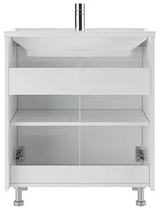 Тумба-умывальник напольный Айсберг Мечта 70 белый DM2323T+4620008197746, 5