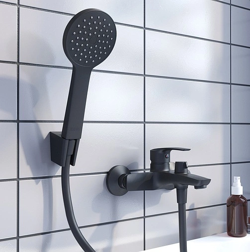 Смеситель для ванны IDDIS Ray чёрный матовый RAYBL02i02