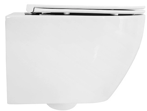 Унитаз подвесной безободковый Cezares Stylus Tornado белый CZR-6601-TH-TOR