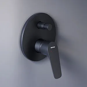 Смеситель для ванны скрытого монтажа Damixa Jupiter чёрный матовый 777100300 Смеситель для ванны скрытого монтажа Damixa Jupiter чёрный матовый 777100300, 4