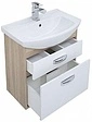 Тумба-умывальник Aquanet Грейс 65 белый/дуб сонома 00198377+00182642