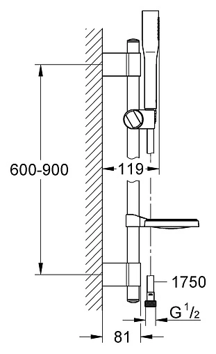 Душевая стойка Grohe Euphoria Cosmopolitan хром 27368000