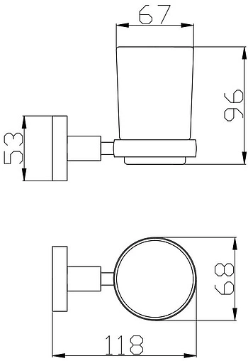 Стакан Rav Slezak Colorado хром COA0201
