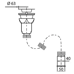 Сифон гофрированный для раковины Wirquin белый 30717988 Сифон гофрированный для раковины Wirquin белый 30717988, 2