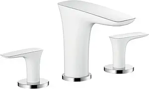 Смеситель для раковины Hansgrohe PuraVida 100 белый/хром 15073400, 1