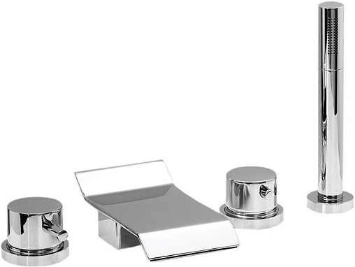 Смеситель на борт ванны на 4 отверстия Vega Piccolo хром 91А1735122