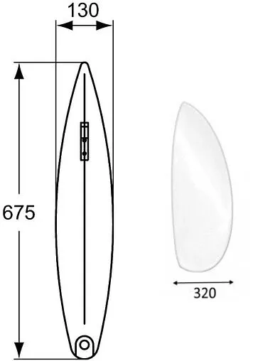 Перегородка для писсуара Ideal Standard белый S612001