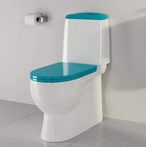Унитаз-компакт Sanita Luxe Best Color Sea белый/бирюзовый ...