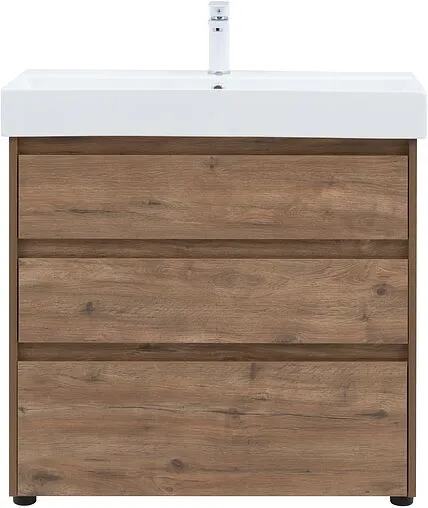 Тумба-умывальник напольная Aquanet Nova Lite 85 дуб рустикальный 00302477+