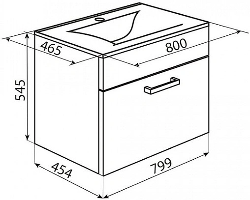 Тумба-умывальник подвесная IDDIS Mirro 80 белый/дерево MIR80W2i95K Тумба-умывальник подвесная IDDIS Mirro 80 белый/дерево MIR80W2i95K