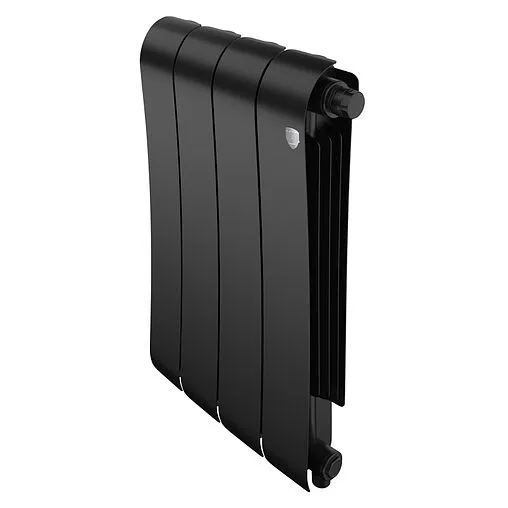 Радиатор биметаллический 4 секций нижнее правое подключение Royal Thermo Infinity 500 VR80 Noir Sable RTINNSVR805004